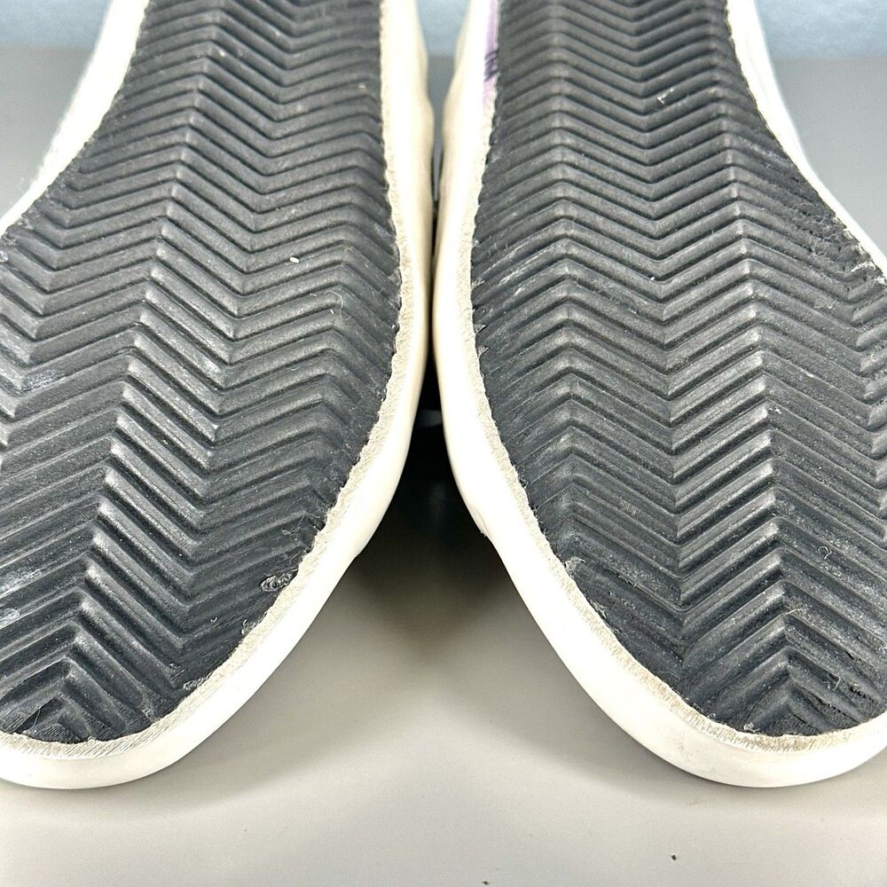 ZADIG & VOLTAIRE Neo Keith Snakeskin Embossed Leather Sneakers White Size 37 - Picture 15 of 16